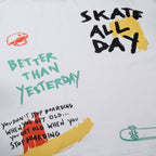 Skate All Day Tee - White