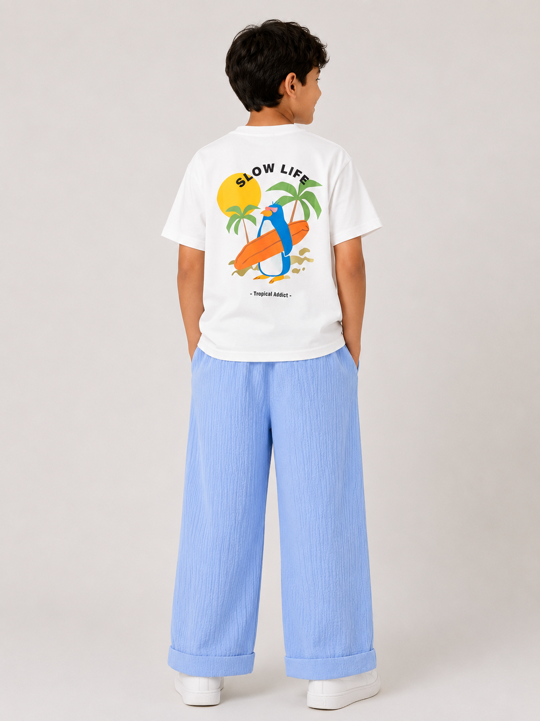 Slow Life Tee - White