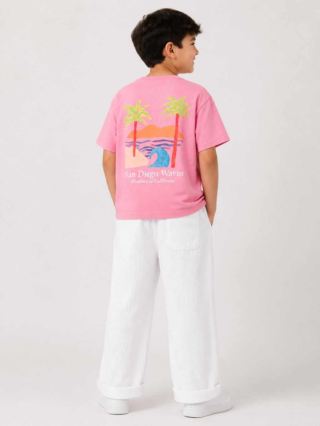 San Diego Waves Tee - Pink