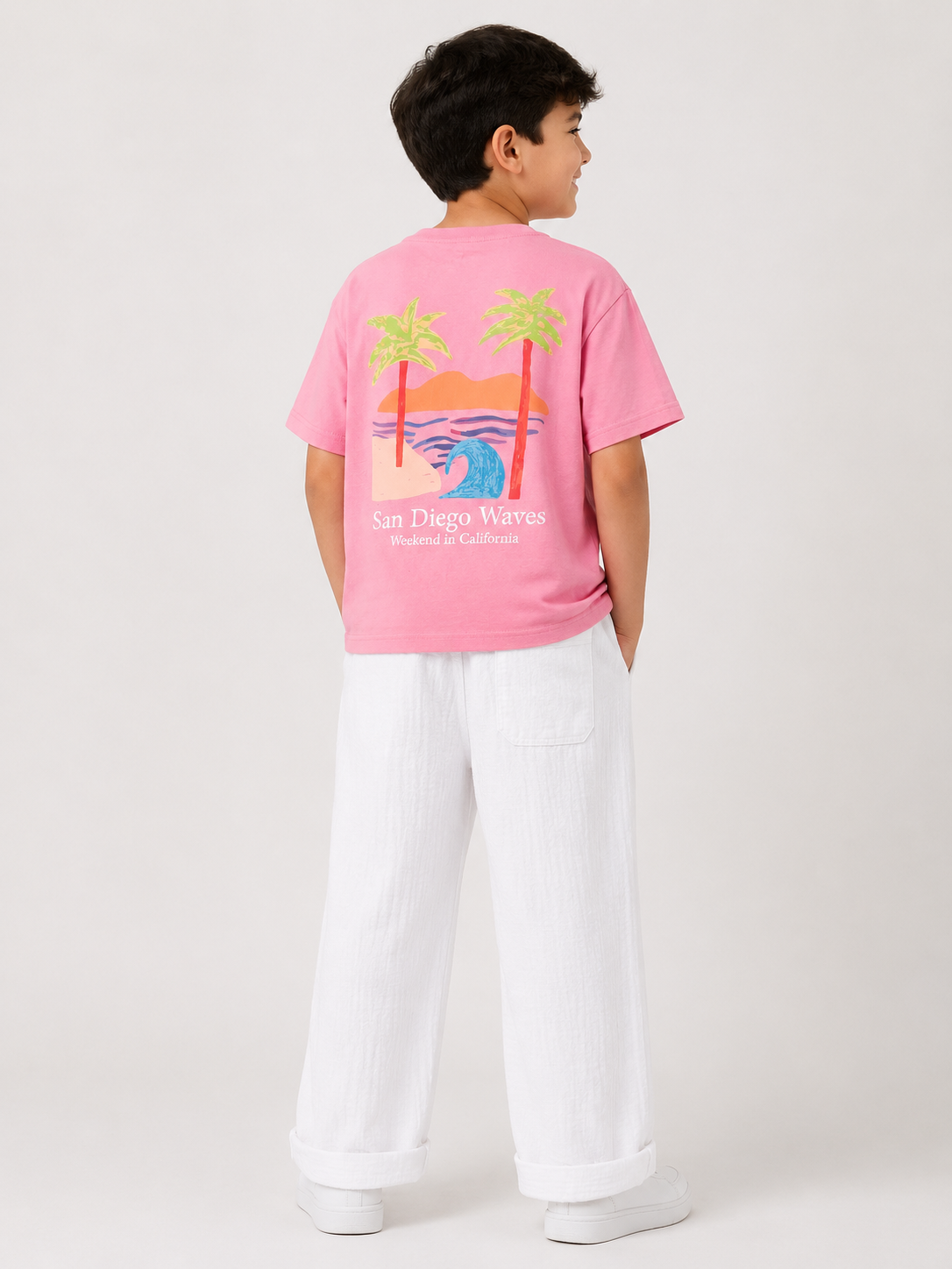 San Diego Waves Tee - Pink