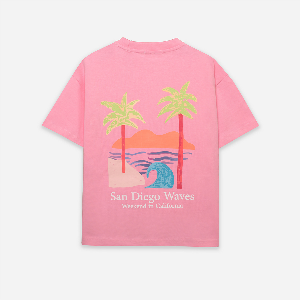 San Diego Waves Tee - Pink